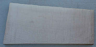 Flamed Maple Used for Guitar Construction