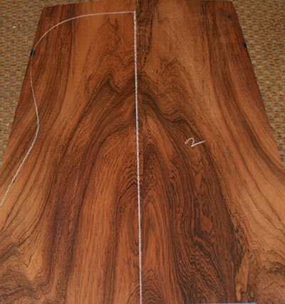 Brazilian Rosewood Used for Guitar Construction