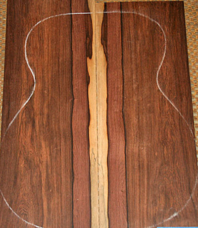 Madagascar Rosewood Used for Guitar Construction