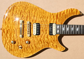 Amber Quilted Maple Top Guitar