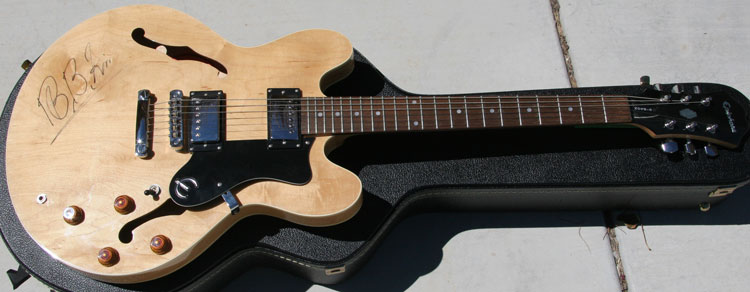 Blonde Epiphone Guitar