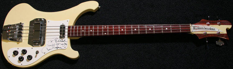 Blonde Rickenbacker Bass Guitar