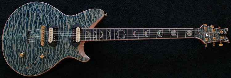 Blue Quilted Maple Top JET Guitar