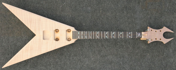 Custom Built Vee Guitar Body Blank