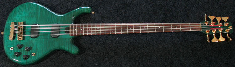 Citron 8 String Green Quilt Bass Guitar